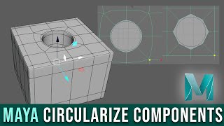 Cut Holes easily in Maya Circularize Components Maya Topology Tutorial [upl. by Aeslehs]