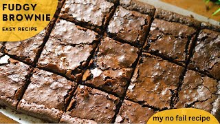 Brownie Recipe  my best ever fudgy brownie recipe [upl. by Eisle]