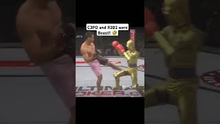 Star Wars Fights c3po starwars haha funny lol robot fighting ufc miketyson jakepaul r2d2 [upl. by Danit]