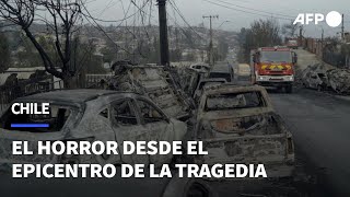 El horror desde el epicentro de la tragedia en Chile  AFP [upl. by Siuol145]