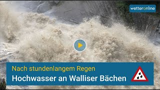 Hochwasser an Walliser Bächen [upl. by Einahpats38]