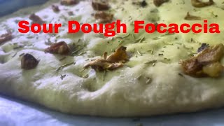 Delicious Homemade Sour Dough Focaccia  Easy Recipe [upl. by Amoeji]