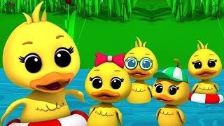 Lima bebek kecil  sajak anakanak  Puisi untuk anakanak  Rhymes for Kids  Five Little Ducks [upl. by Nivrae]