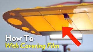 How to Cover a Model airplane with Covering Film [upl. by Ydnes]