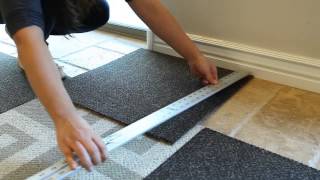 How To Install Carpet Tile Flooring [upl. by Firahs]