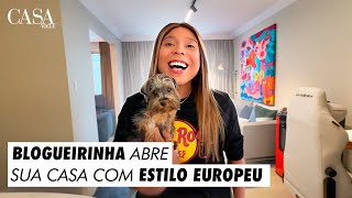 Blogueirinha abre sua casa com estilo europeu  CASA BLOGUE [upl. by Edgardo444]