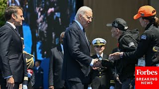 The 80th Anniversary Ceremony Of DDay Takes Place In Normandy France [upl. by Ycrem278]