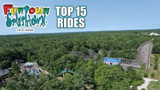 Top 15 Rides at Funtown Splashtown USA [upl. by Oitaroh]