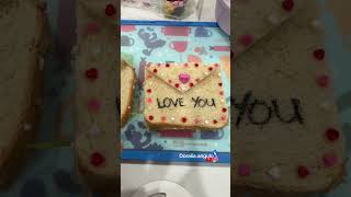 Lonche de San Valentín 💝 quedó hermosa la carta de Sandwitch 🥰🧸 lonche momlife [upl. by Patin]