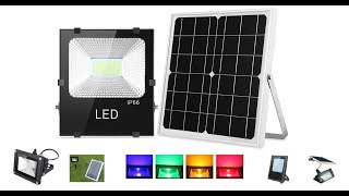 54 SMD 56 SMD 132 SMD Solar Powered Flood Light Solar Security Light from Love amp Solar [upl. by Akienat529]