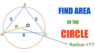 Circumradius Find the area of circumscribed circle of triangle Herons Formula 2D Mensuration [upl. by Lisabet]