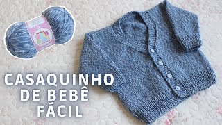 CASAQUINHO DE BEBÊ FÁCIL EM TRICÔ [upl. by Angelika605]