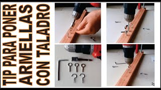 TIPS PARA PONER ARMELLAS CON TALADRO  TAMBIEN FUNCIONA EN CONCRET  AR BRICOLAJE arbricolaje [upl. by Estella986]