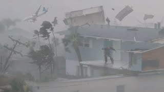 Hurricane Milton Scariest Tornado Moments Ever Caught On Camera  Fort Myers Florida USA [upl. by Curhan]