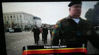 Belgiums Defense Cadets Awkwardly Marching [upl. by Liris]