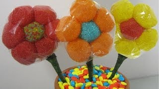 How to make a candy gum drop flower bouquet I✿‿✿  EP  simplekidscrafts  simplekidscrafts [upl. by Akemet]