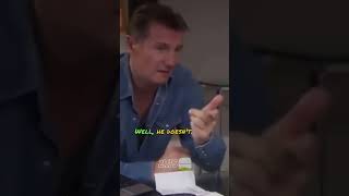 Liam Neeson Does quotCOMEDYquot w Ricky Gervais 😂😂😂 [upl. by Lebam118]