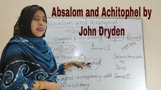 Absalom and Achitophel by John Dryden  Absalom and Achitophel summary amp analysis  Bengali Lecture [upl. by Ahseile]