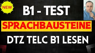 B1 TEST  SPRACHBAUSTEINE  DTZ TELC B1 LESEN B1 19062024 [upl. by Mosa]