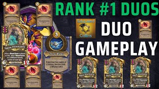 INFINITE Aggem Triggers  1 Battlegrounds NA Duos 19k w SaphirexX Hearthstone [upl. by Macur]