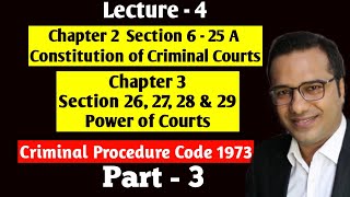 Lecture  4 Chapter 1amp 2 Section 1  25A Part 3 amp Powers of Courts  Chapter III Sec 26 27 28 29 [upl. by Ignatzia749]