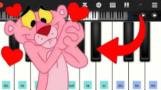 LA PANTERA ROSA  PIANO  FÁCIL Y RÁPIDO  NOTAS MUSICALES  COVER [upl. by Akinek114]