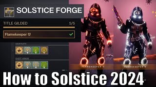 How to Solstice Event  Armor Alloy Grind  Ingots  Cross Account Progression Gilded Flamekeeper [upl. by Triny21]