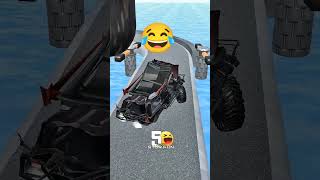 CAR Crash Short shorts funnyshorts cartoon car 5starfun bus buscrash carcrashgame [upl. by Jannery]