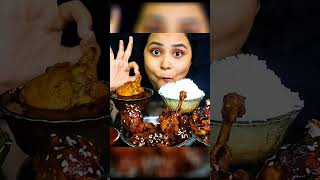 Mukbang Eating Chicken Lollipop Chicken Leg Piece Chicken Curry With Rice ASMR Salads Eating Show [upl. by Annoyed691]