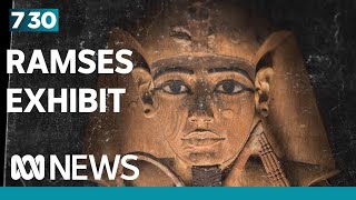 The treasures of Pharaoh Ramses II arrive in Australia  730 [upl. by Bertila]