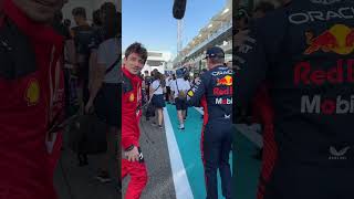 Leclerc vs Verstappen Sticker Wars at AbuDhabiGP 2023 [upl. by Aliel]