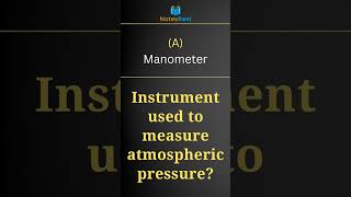 Which instrument is used to measure atmospheric pressure [upl. by Shayn]