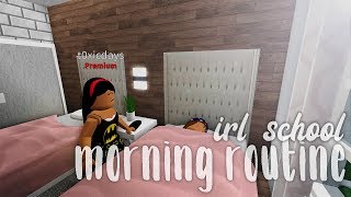 School Morning Routine  Bloxburg Roleplay  alixia [upl. by Rebmit]