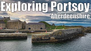 Exploring Portsoy historic harbour  the beautiful fishing village in the north of Scotland [upl. by Artied61]