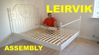 IKEA LEIRVIK bed instructions [upl. by Viviyan]