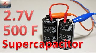 WHAT IS SUPERCAPACITOR ULTRACAPACITOR  DIY Project Idea  Electronic Experiment  Capacitance Test [upl. by Eicul283]