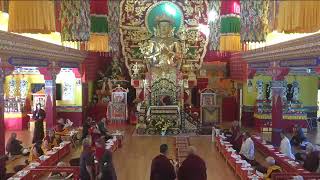 His Holiness Sakya Trichen Dorje Chang at KTC Monastery [upl. by Reltuc]