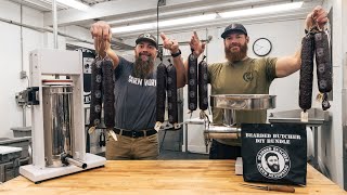 The Best Homemade Deer Summer Sausage Youll Ever Eat By The Bearded Butchers [upl. by Sisson]