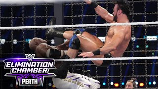 Men’s Elimination Chamber Match WWE Elimination Chamber 2024 highlights [upl. by Nylzor]