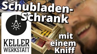 Schubladen für die Werkbank mit einem Kniffschnell und einfachKellerwerkstatt [upl. by Negiam]