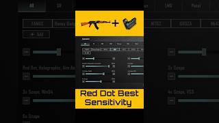 AKM no recoil sensitivity 😱 AKM Red Dot best sensitivity pubgmobile shorts bgmi [upl. by Notniuq]