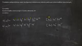 Przedstaw podpowłokowy zapis konfiguracji elektr atomów podanych pierwiastków a miedzi b o liczbie [upl. by Leviralc435]