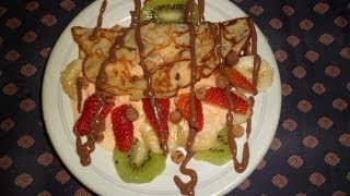 Como Hacer Crepes con Frutas y Helado  Yana [upl. by Spenser]