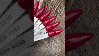 Czerwone Pudry Tytanowe Manicure Tytanowy NSN New Style of Nails paznokcie nails nailstyle fun [upl. by Dulcinea749]