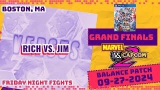 Balance Patch MvC2 Grand Finals 09272024 Rich vs Jim [upl. by Niwrud]