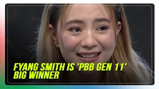 Fyang Smith is Pinoy Big Brother Gen 11 Big Winner  ABSCBN News [upl. by Yeliab]