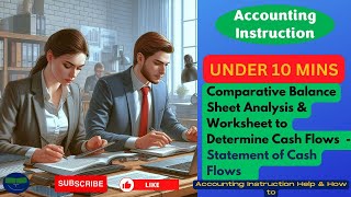 Comparative Balance Sheet Analysis amp Worksheet to Determine Cash Flows  Statement of Cash Flows [upl. by Genesia]