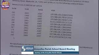 Avoyelles Parish School Board Monthly Meeting  September 17th 2024 [upl. by Anitnamaid]