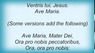 Luciano Pavarotti  Ave Maria Lyrics [upl. by Anwahsit865]