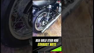 BSA Gold Star 650 Exhaust Note  Sound ON  BSA Launched  Two Wheeler  Times Drive  shorts [upl. by Nurat]